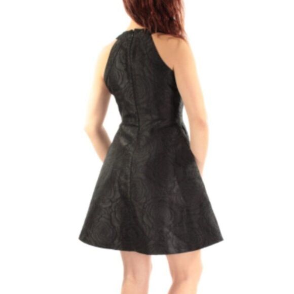 Calvin Klein Floral Jacquard Halter Dress - Picture 2 of 13